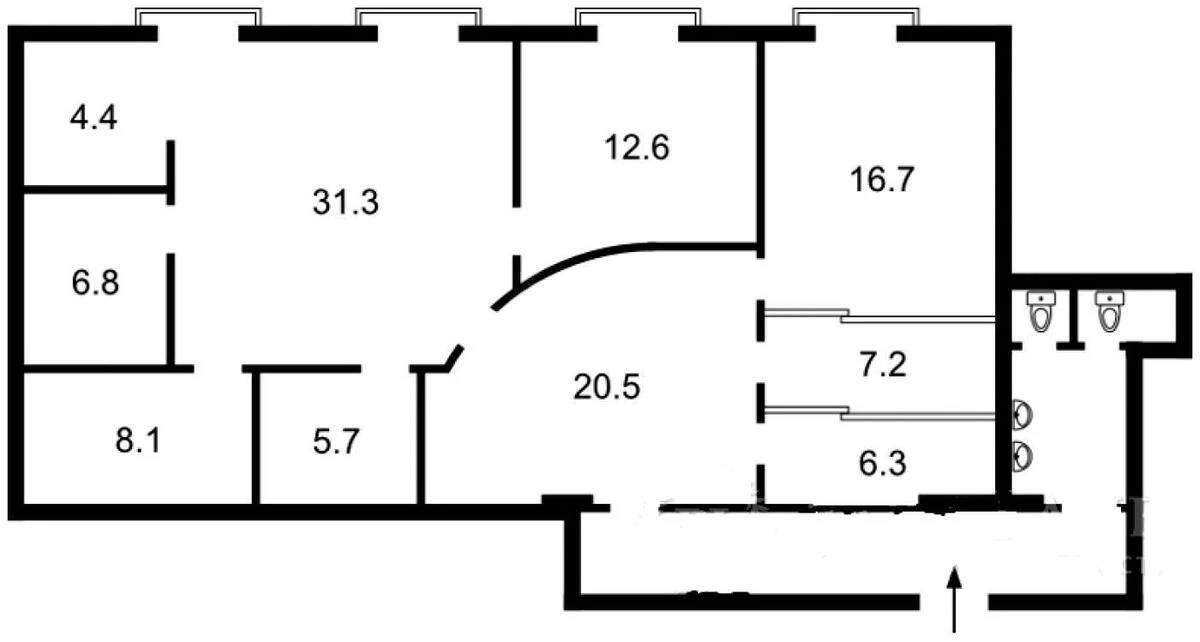 Офис ул. Спасская 5, 115м2654775