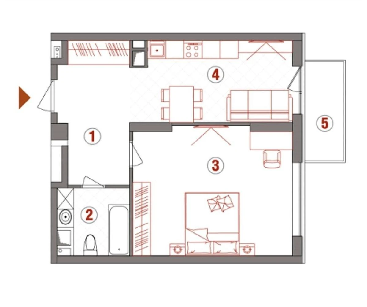 1к квартира ул. Паньковская 20/82703644