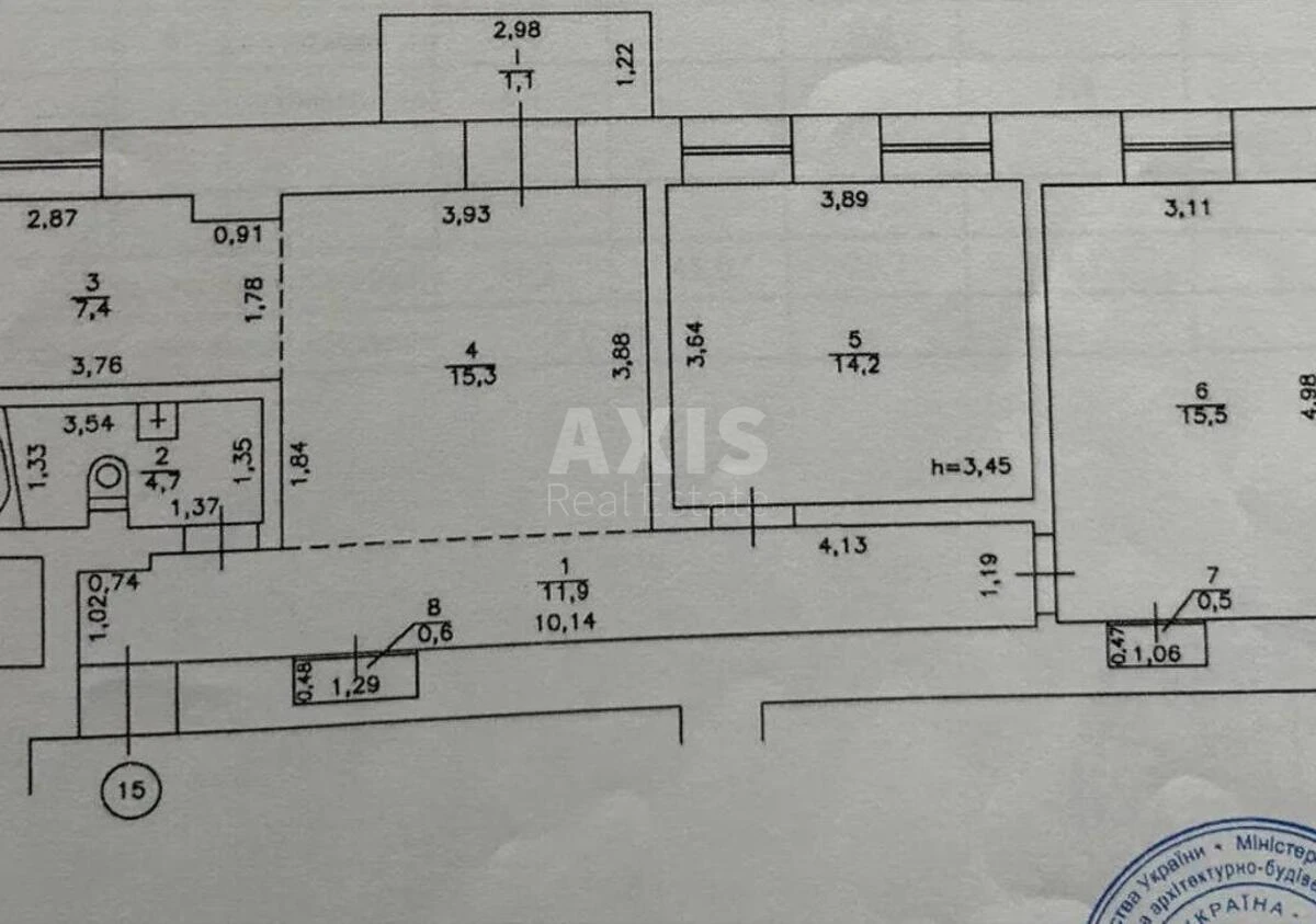 3k apartment vul. Tarasivs'ka 19Б6873619