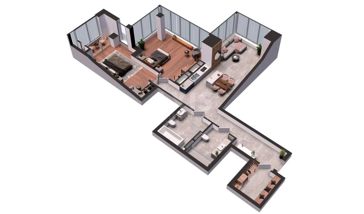 2k apartment vul. Antonovycha 136655480