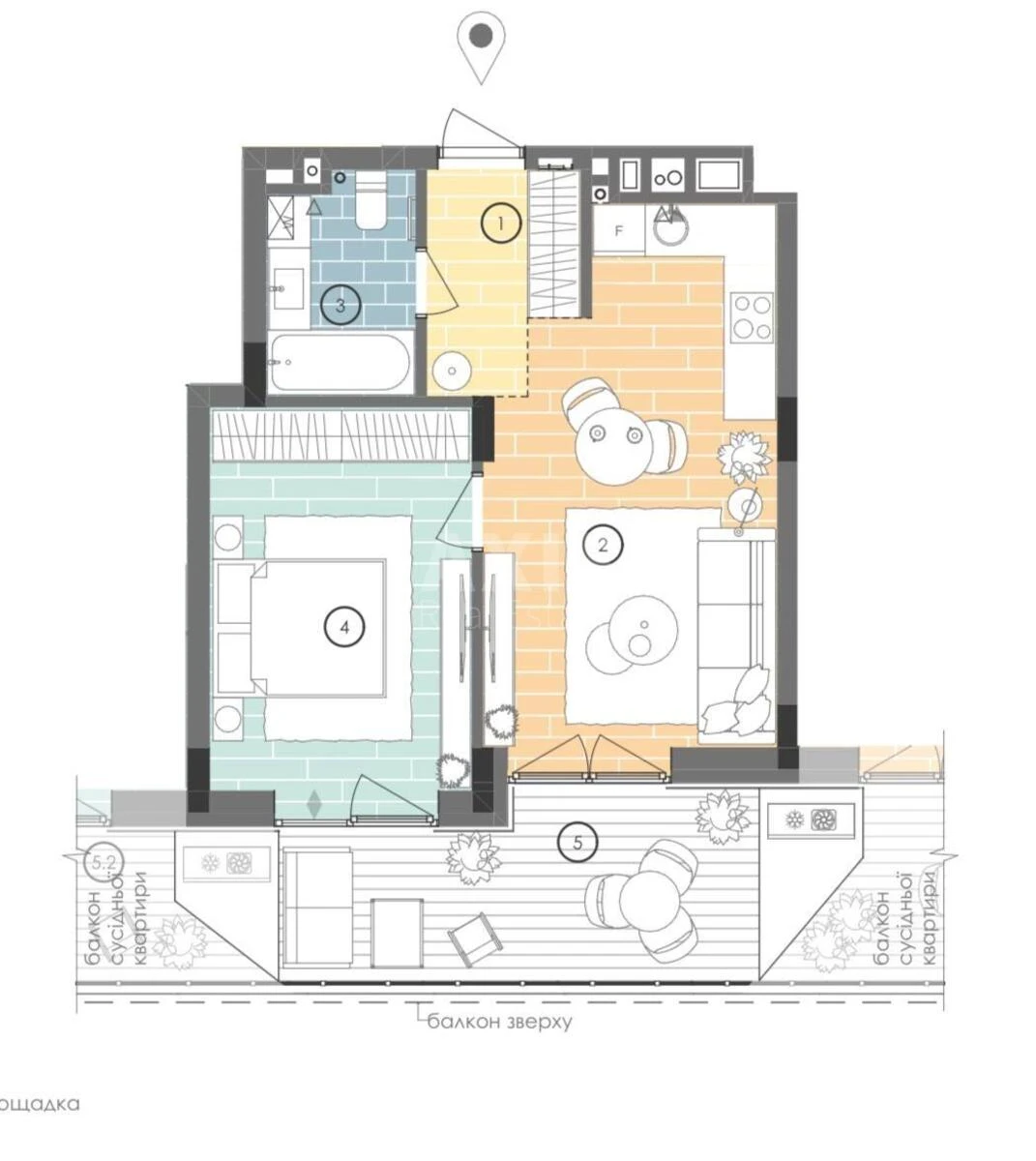 1k apartment vul. Gareta Dzhonsa 8688342