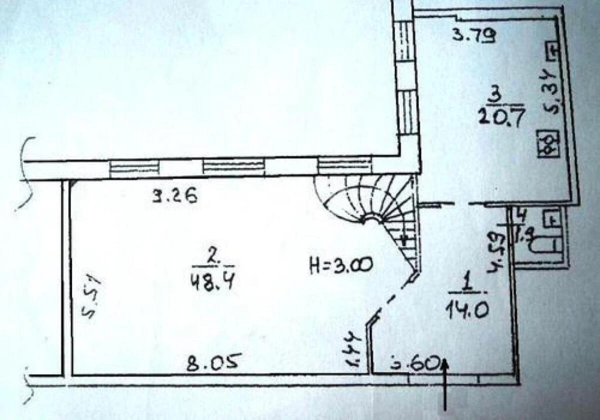 Office vul. Tr'ohsvjatytel's'ka 13, 200m2581049
