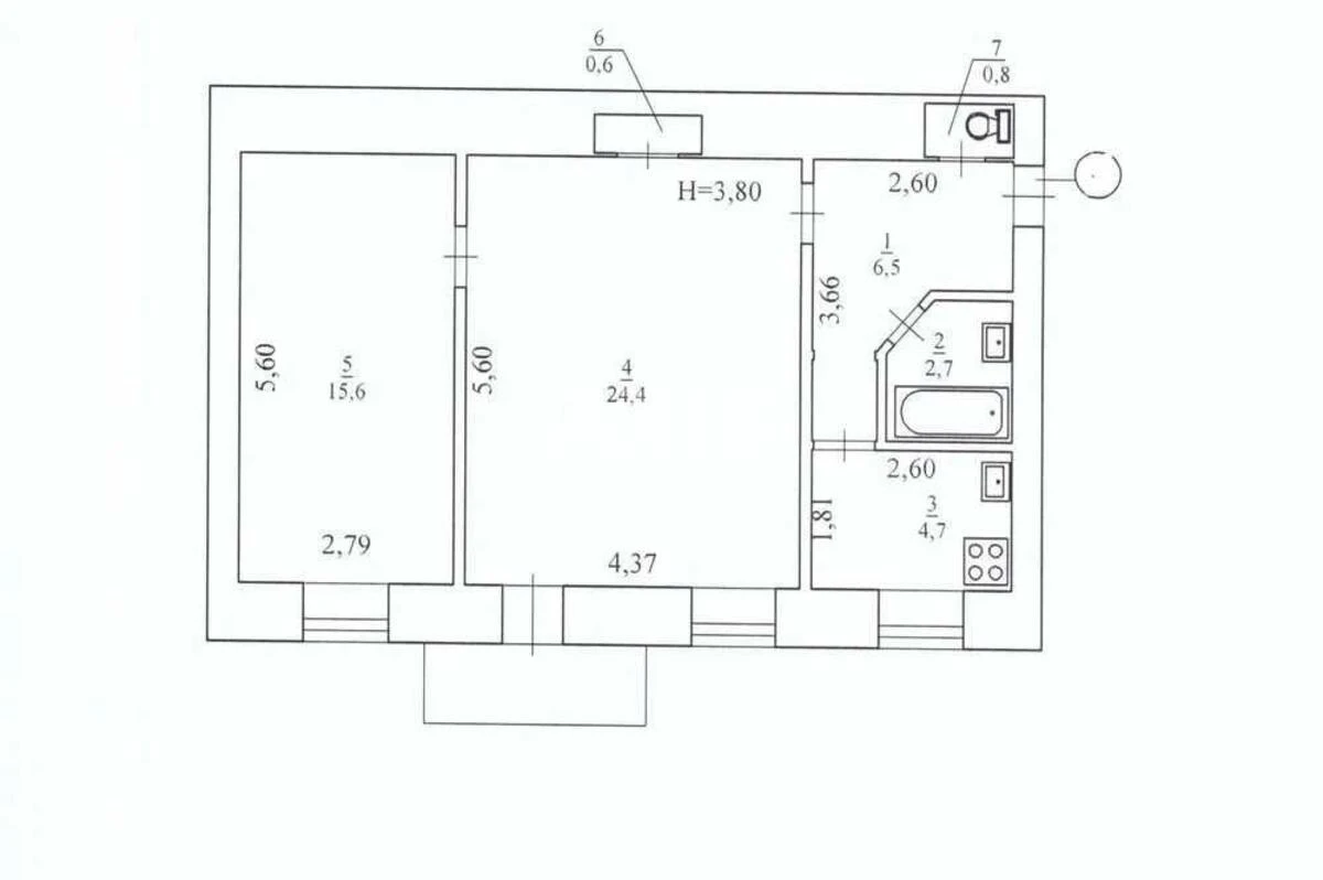 2k apartment vul. Fedorova Ivana 106350415