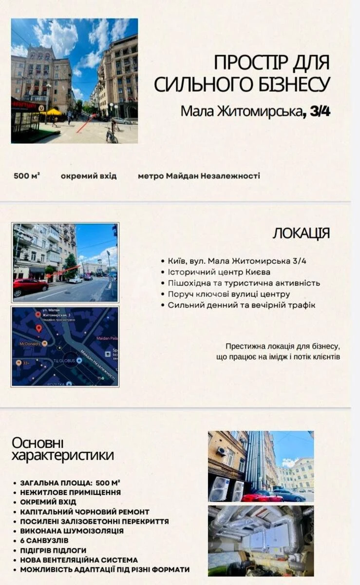Объект торговли ул. Малая Житомирская 3/4, 500м2668240