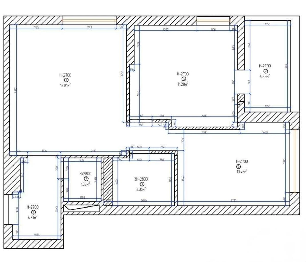 2к квартира ул. Салютная 2Б6730112