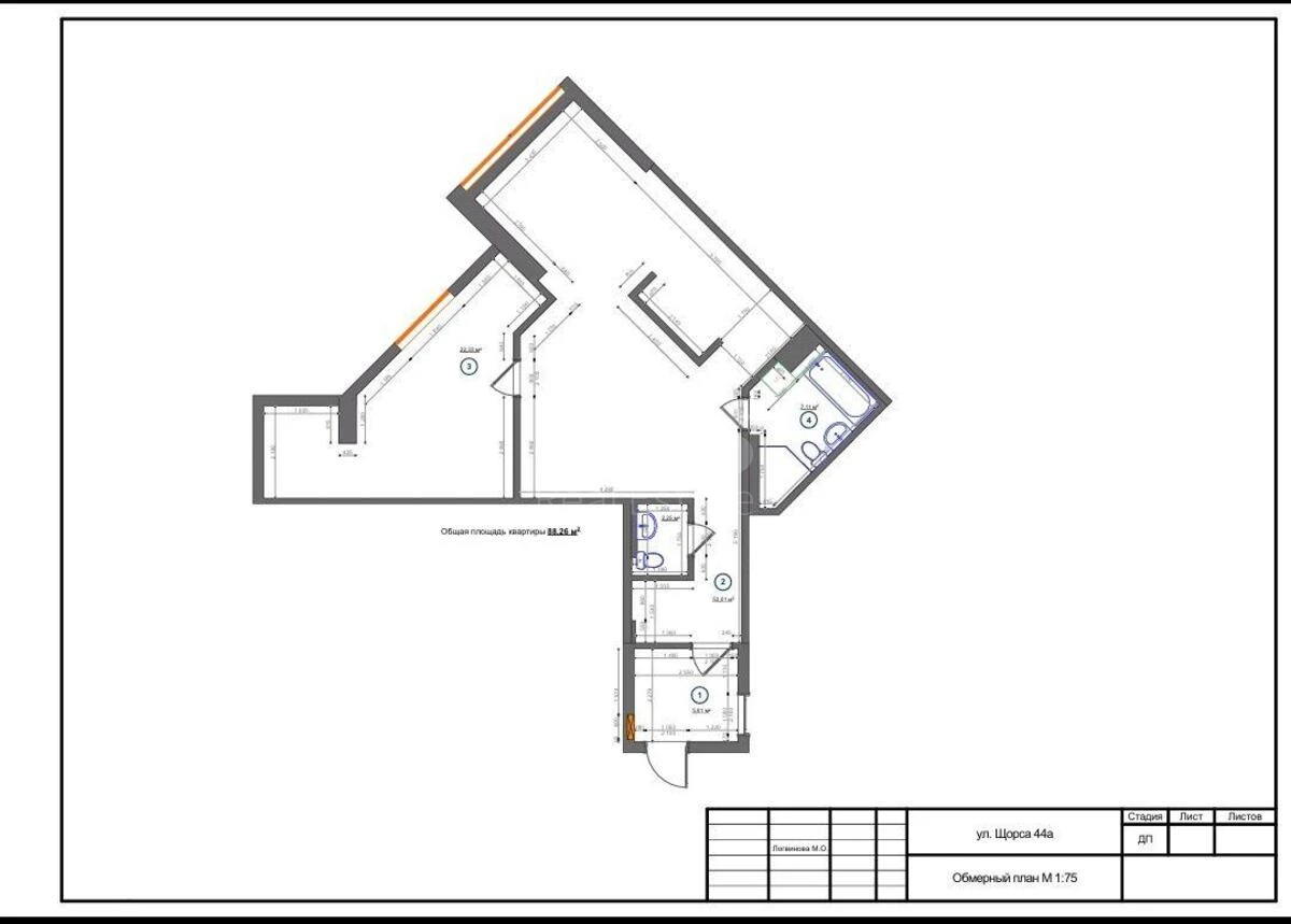 1к квартира ул. Евгения Коновальца 44А685009