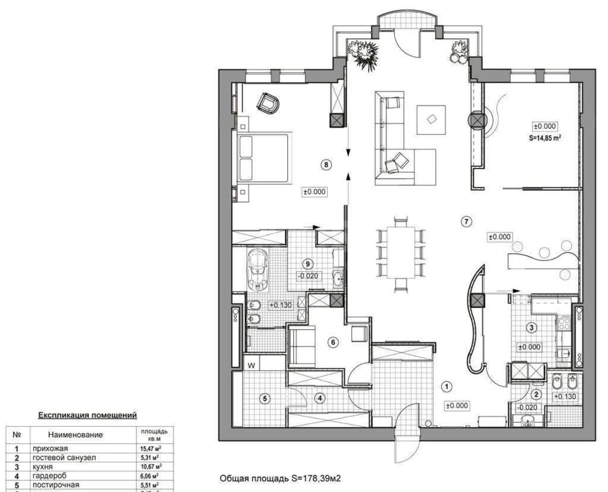3k apartment vul. Grushevs'kogo Myhajla 9А648137