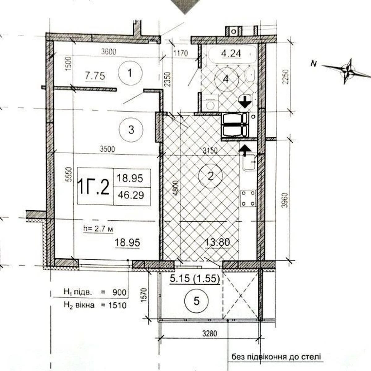 1k apartment vul. Vasyl'kivs'ka 37694299