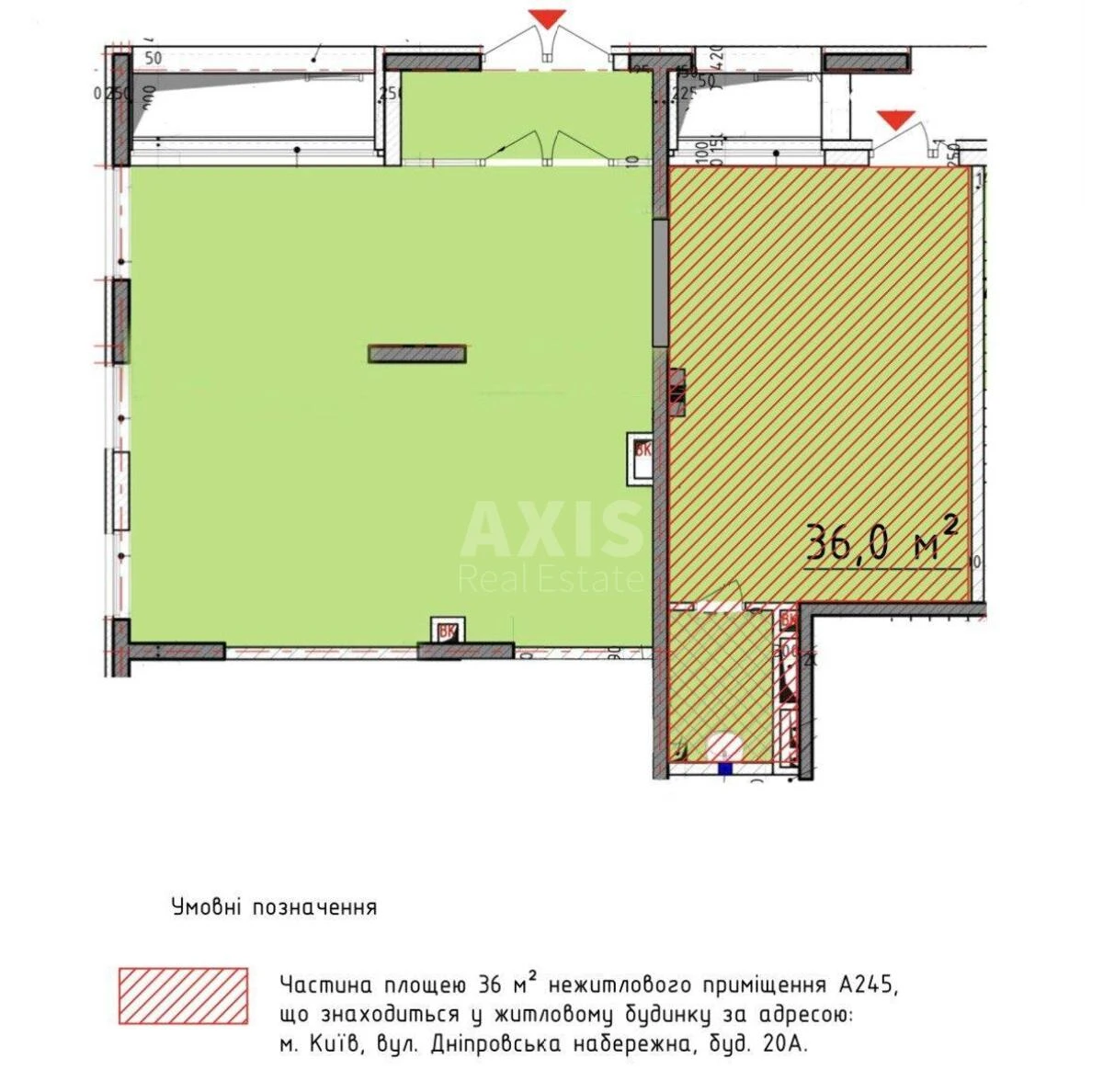 Trade object nab. Dniprovs'ka 20А, 108m2662346