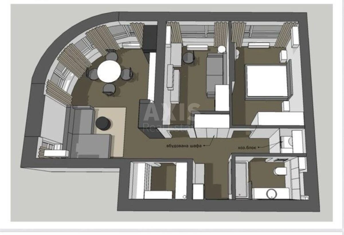 2k apartment vul. Vasyl'kivs'ka 16960420