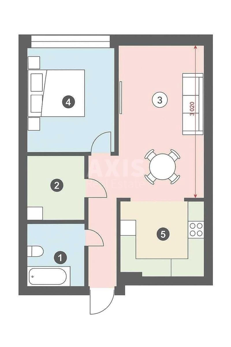 2k apartment vul. Andriya Verkhohlyada 18609022