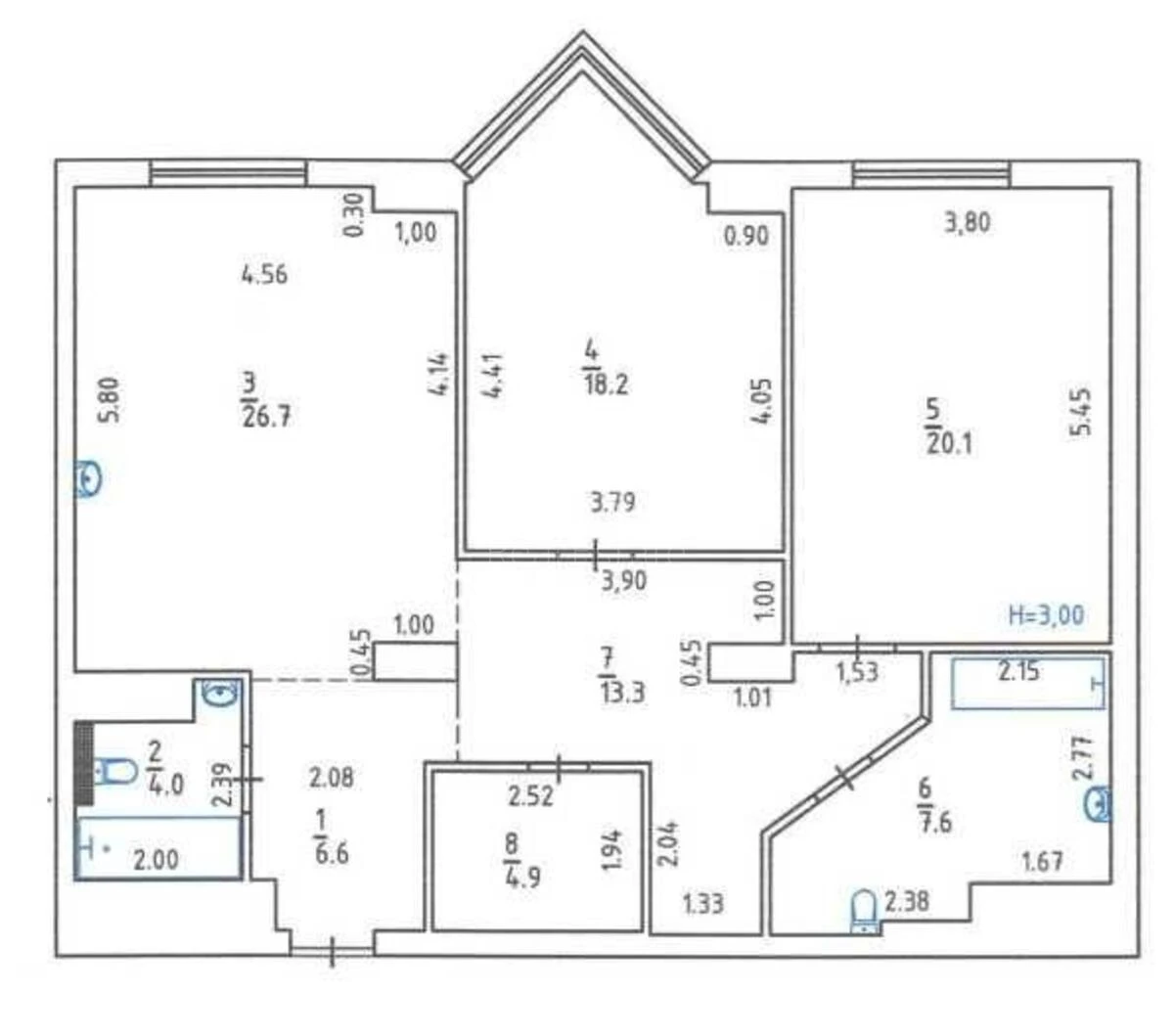 3k apartment vul. Andriya Verkhohlyada 14А6969819