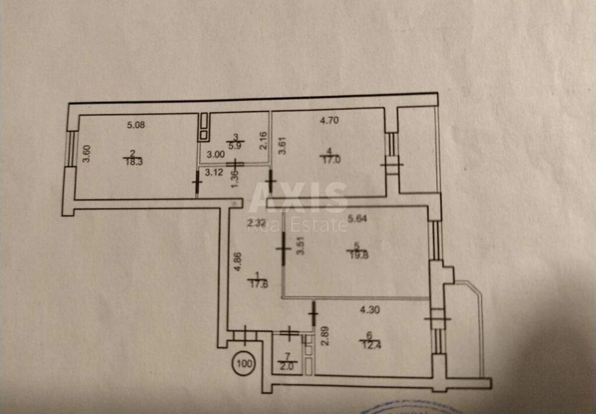3k apartment vul. Boryspil's'ka 12В6319911