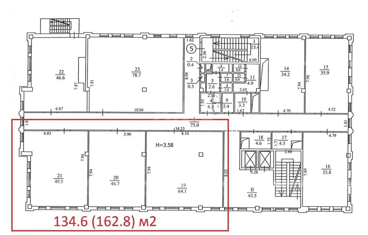 Office vul. Verhnij Val 4, 134m2666799