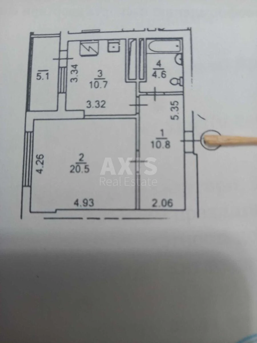 1k apartment vul. Gryshka Myhajla 97029410