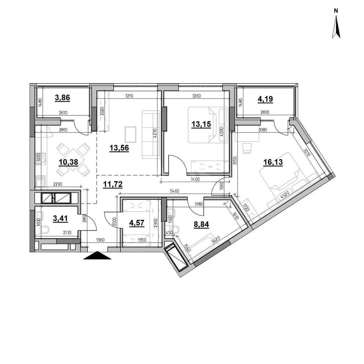 3k apartment shose Zaliznychne 45А686942