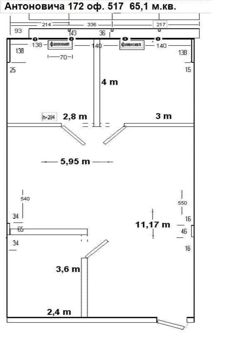 Офис ул. Антоновича 172, 65м26629618