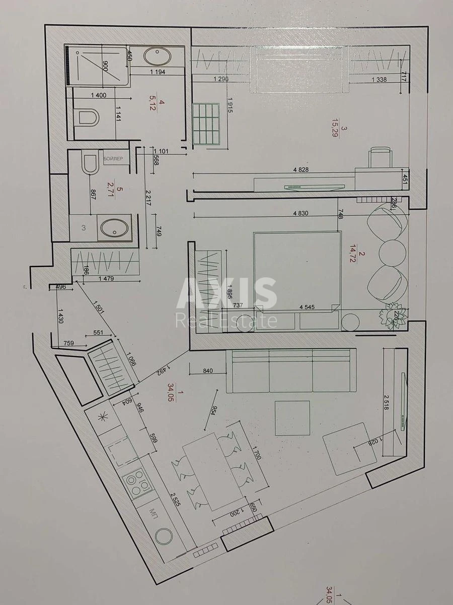 3k apartment vul. Lypkivs'kogo Vasylja Mytropolyta 16Г391828