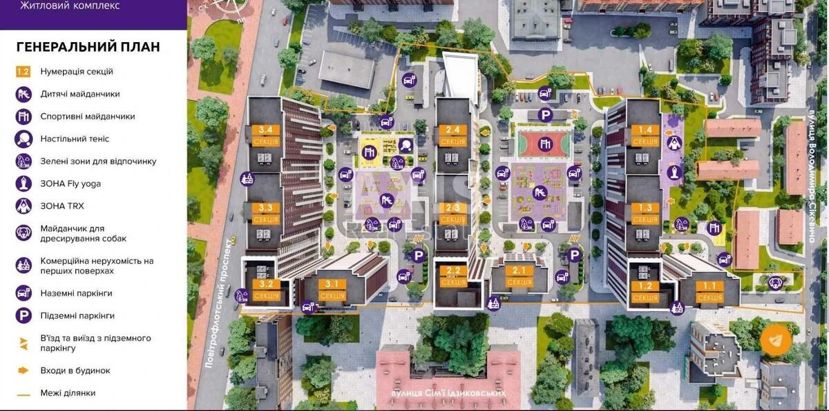 1k apartment pr-t Povitryanykh Syl 56625345