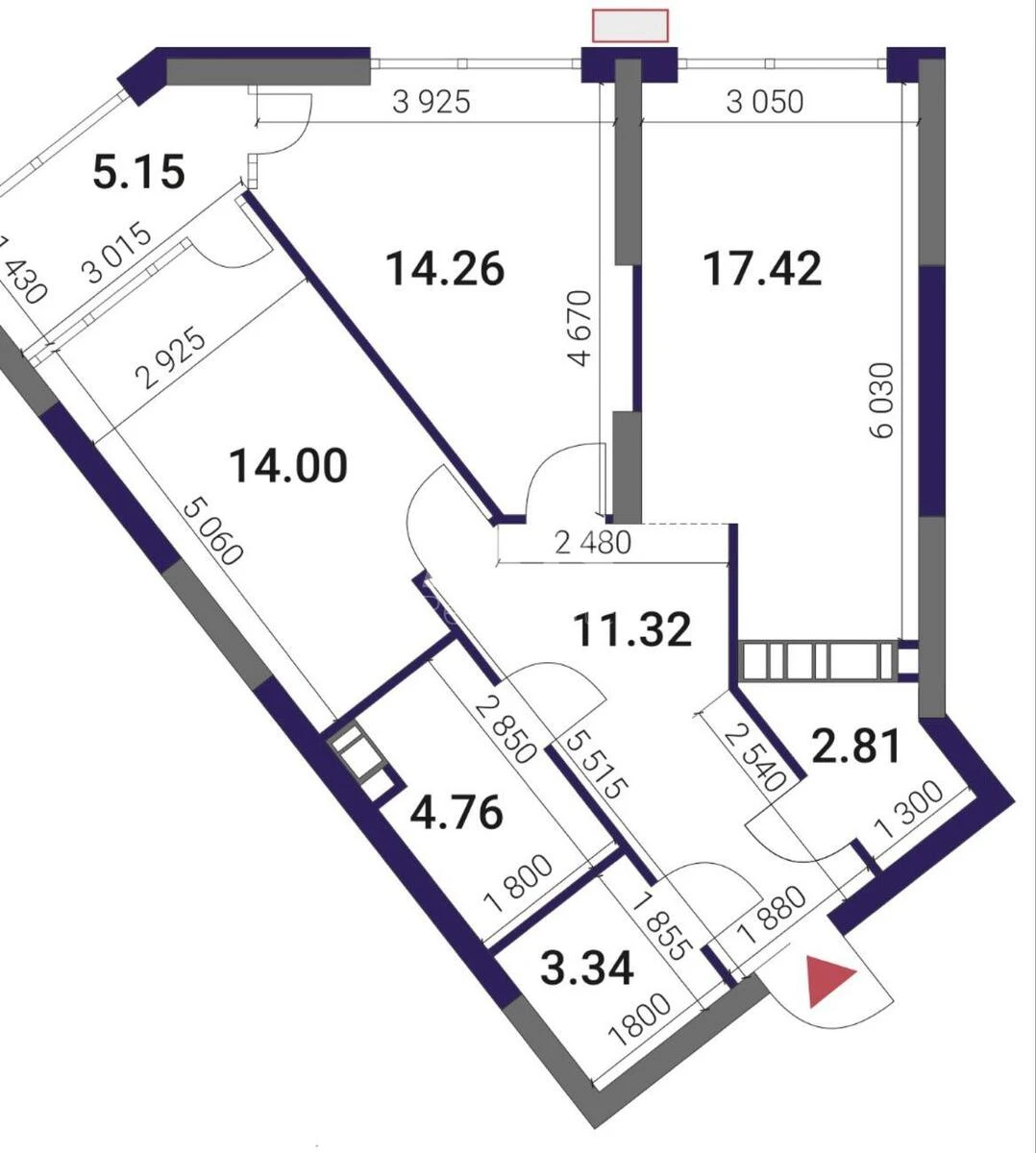 2k apartment vul. Prychal'na 8634587