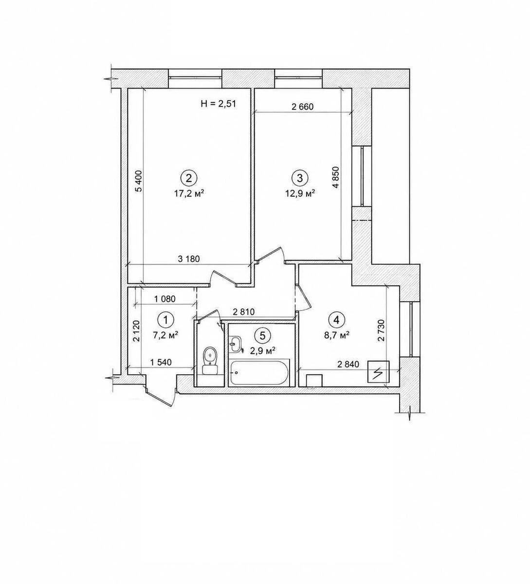 2k apartment pr-t Lesja Kurbasa 3Г7125717