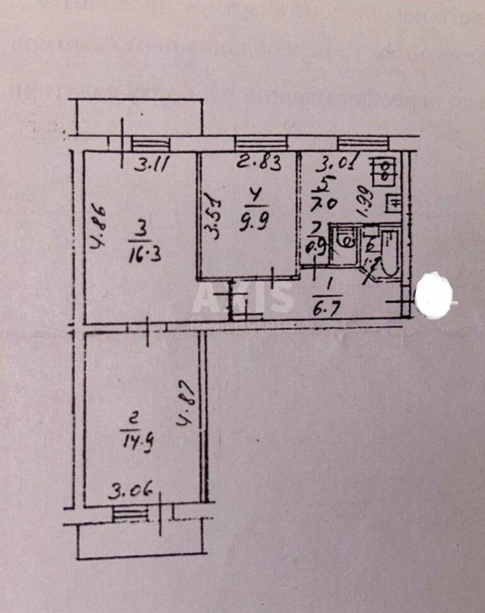 3k apartment vul. Vasyl'kivs'ka 2А6360412