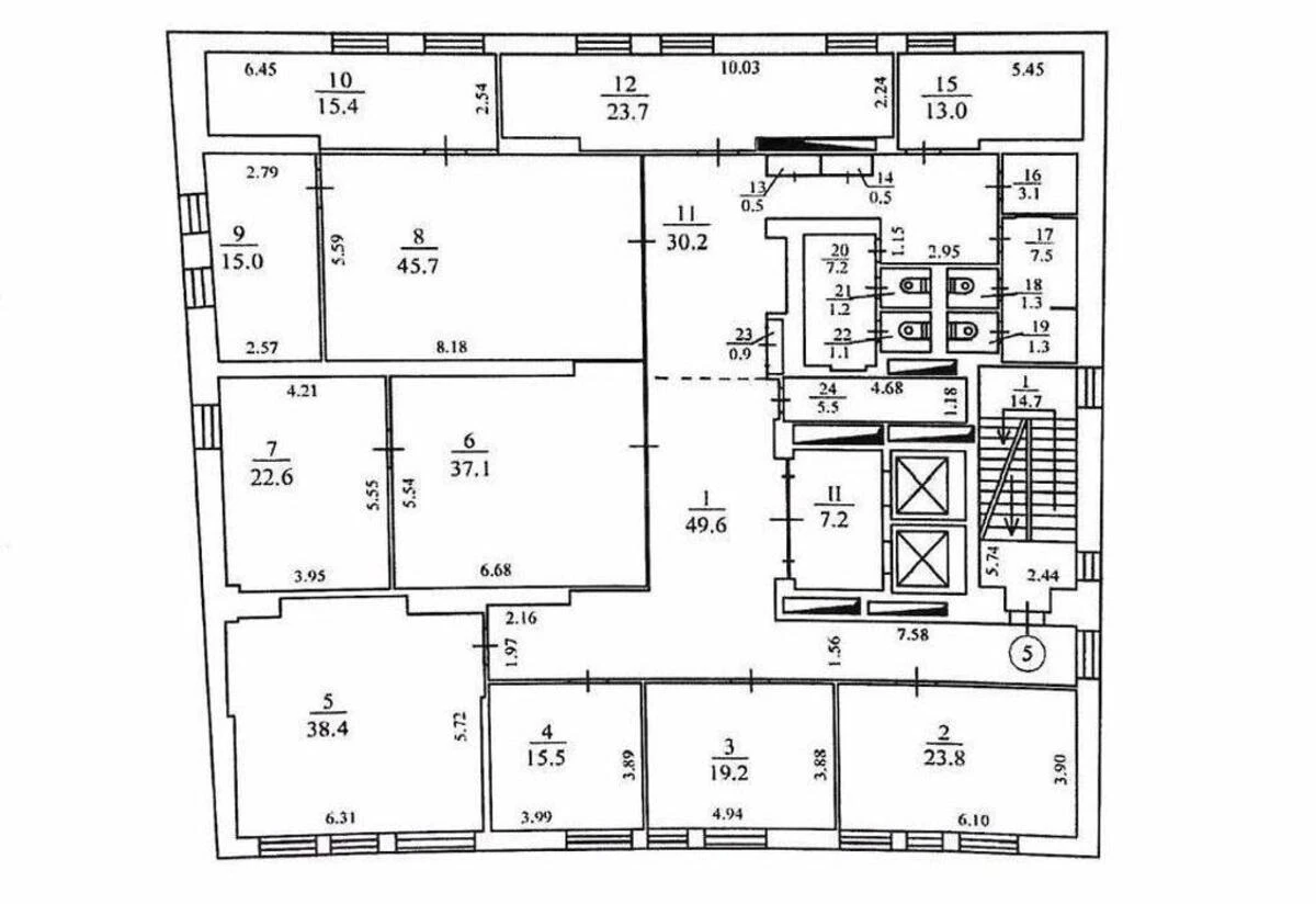 Office vul. Vozdvyzhens'ka 56, 400m2650778