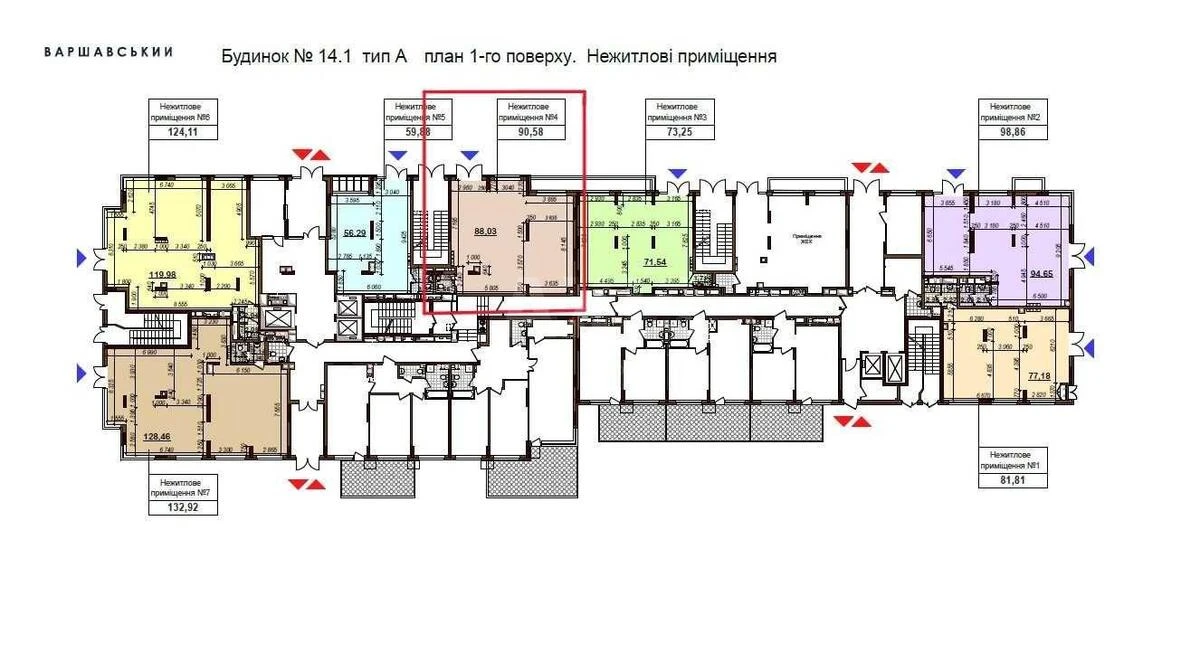 Объект торговли ул. Грекова Генерала 10, 91м2662187