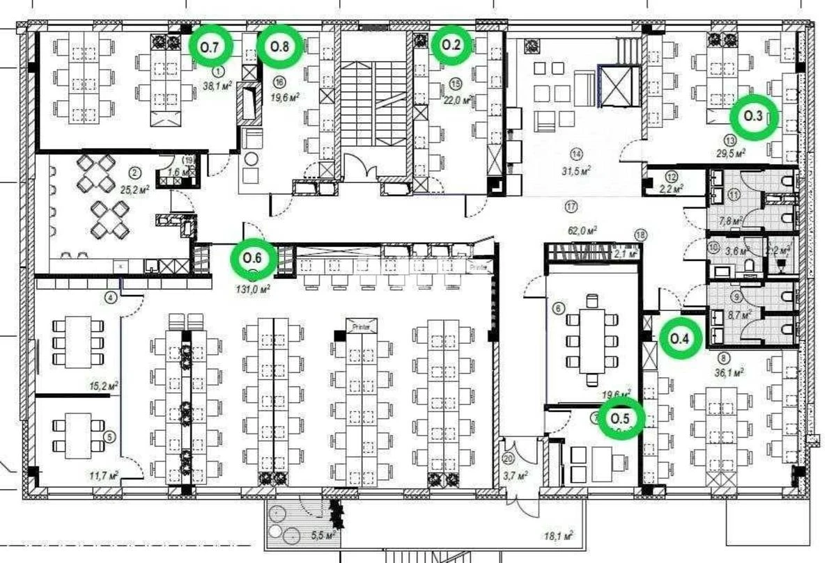 Office vul. Nyzhn'okljuchova 14, 503m24356010