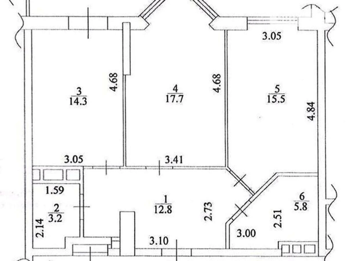 2k apartment vul. Saperne Pole 14/55644877