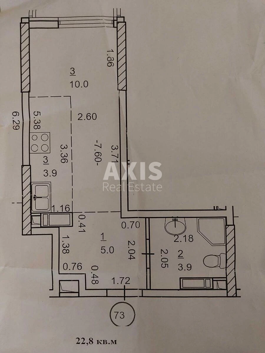 1k apartment vul. Oleha Mudraka 1685493