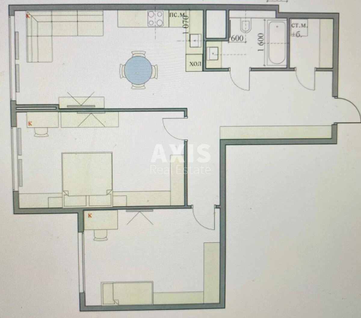 2k apartment vul. Mykhayla Boychuka forty-one B6862119