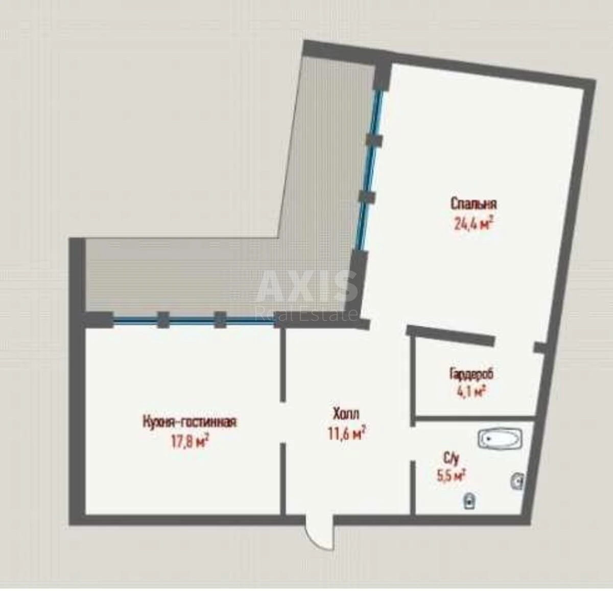 Office vul. Vozdvyzhens'ka 48, 70m2644491