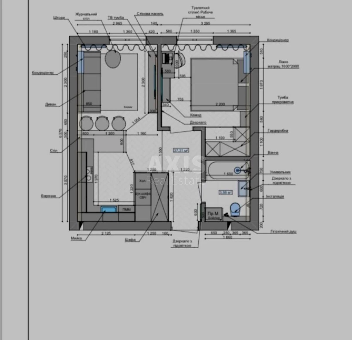 2k apartment vul. Myhajla Maksymovycha 245937412