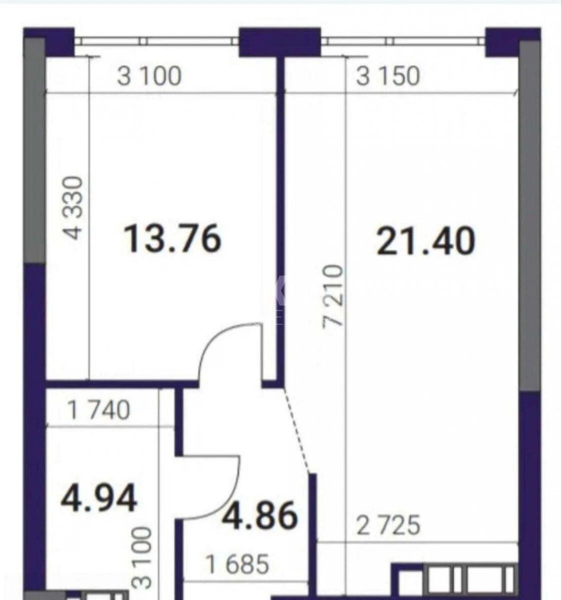 1к квартира ул. Причальная 10647394
