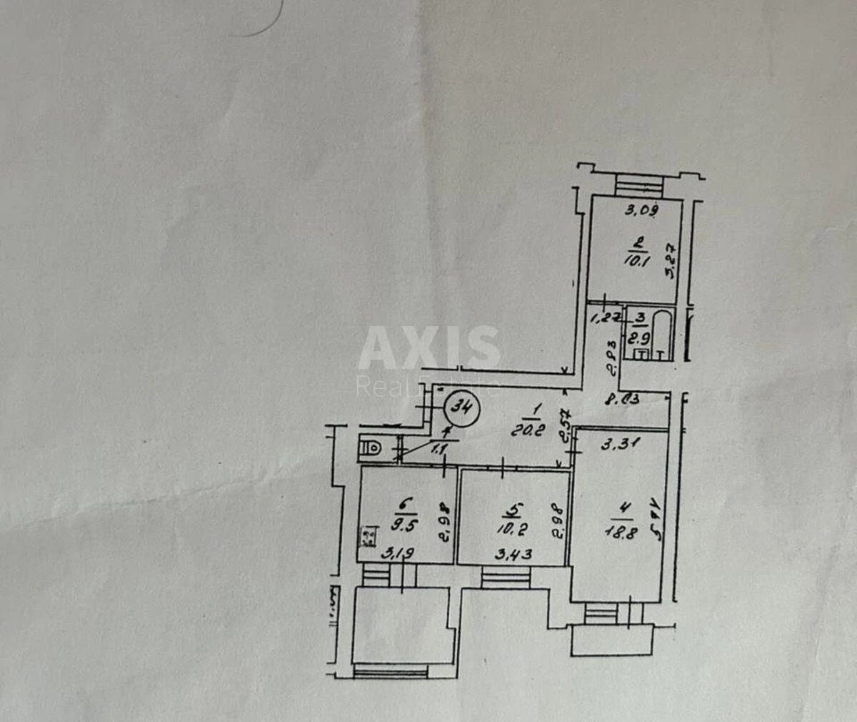 3k apartment vul. Olevs'ka 3Б706627