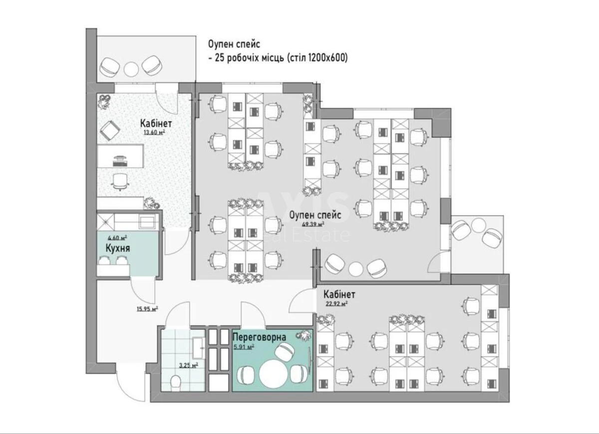 Office vul. Andriya Verkhohlyada 15, 120m26700015