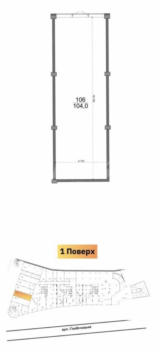 Trade object vul. Glybochyc'ka 73, 104m2651601