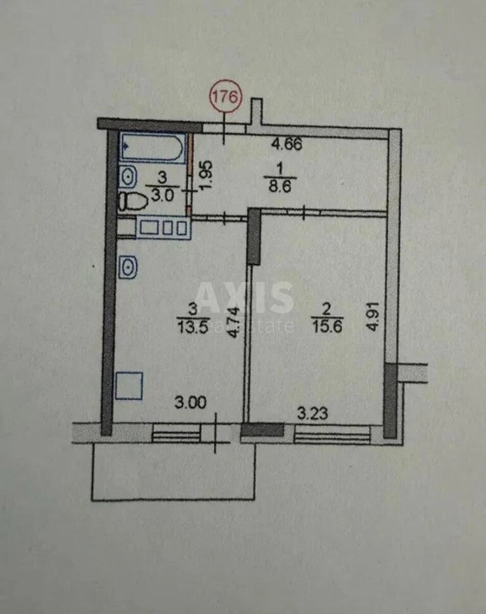 1k apartment vul. Smiljans'ka 15692195