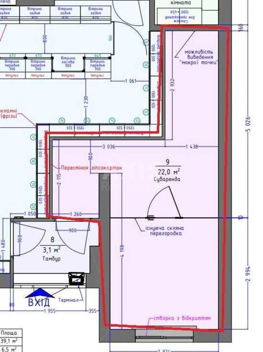 Trade object vul. Voskresens'ka 16, 25m2647736