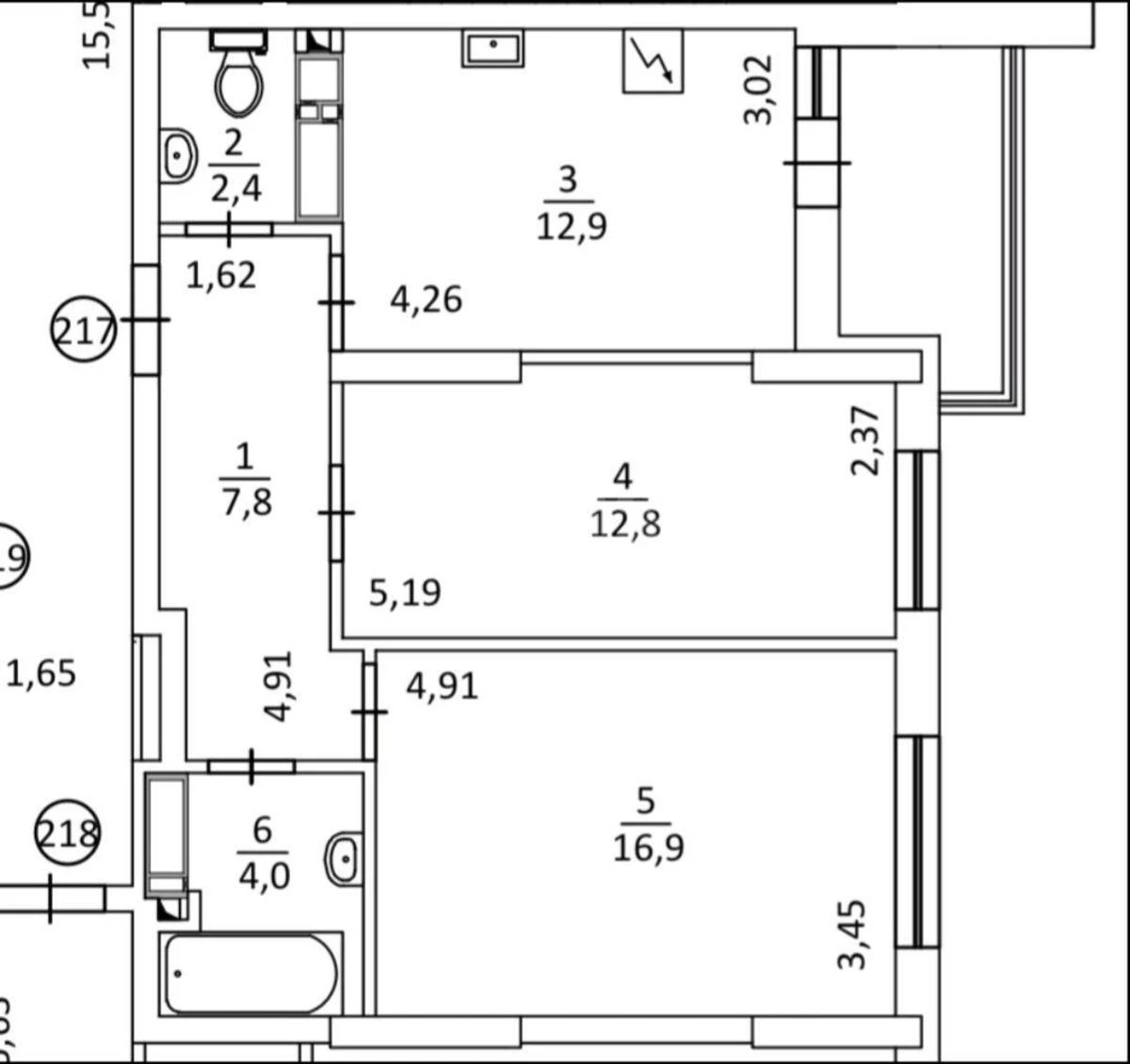2k apartment vul. Sosjury Volodymyra 66569310