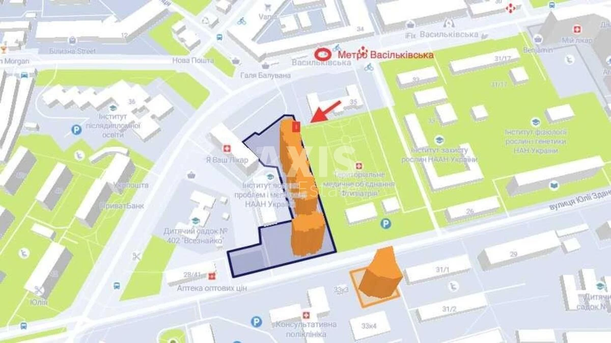 Объект торговли ул. Васильковская 37, 90м2552212