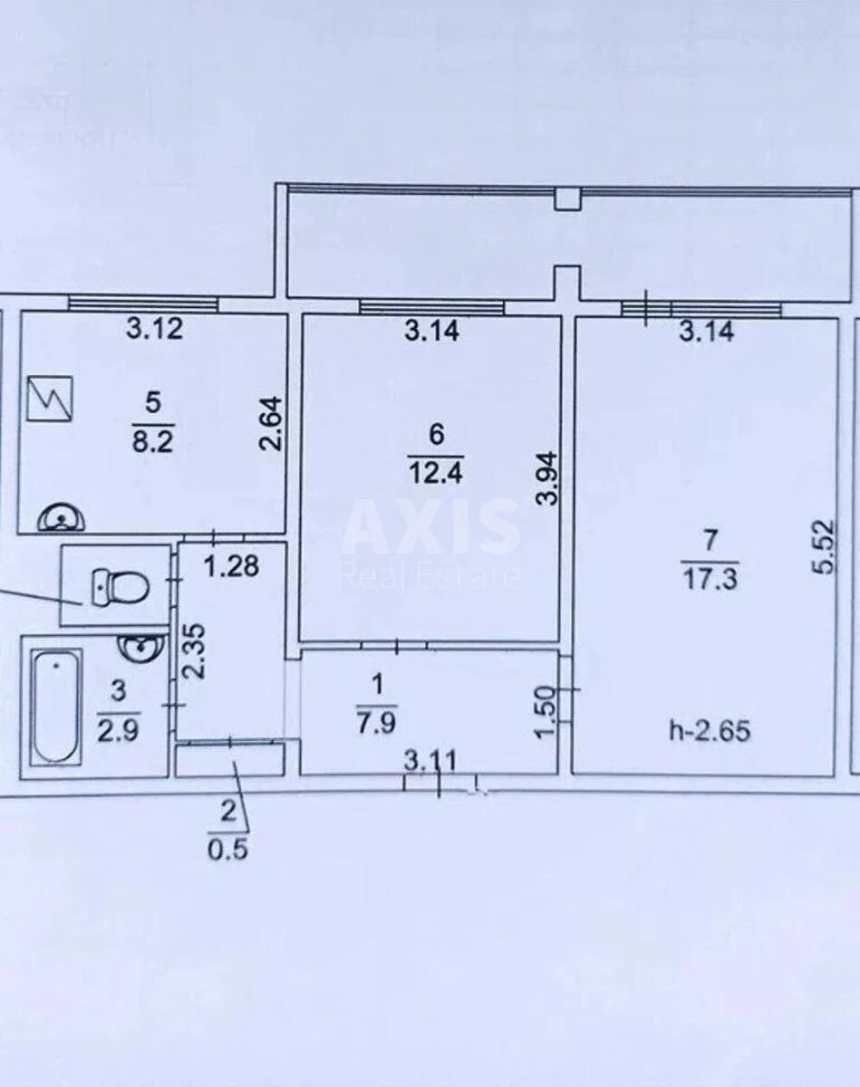 2k apartment vul. Zabolotnogo Akademika 287182817