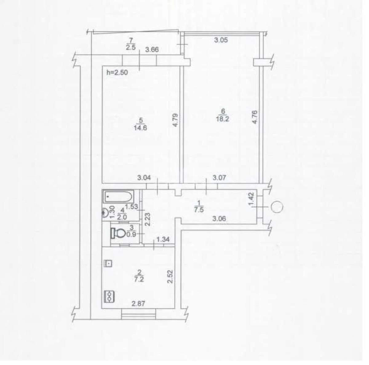 2k apartment bul. Rusanivs'kyj 96717211