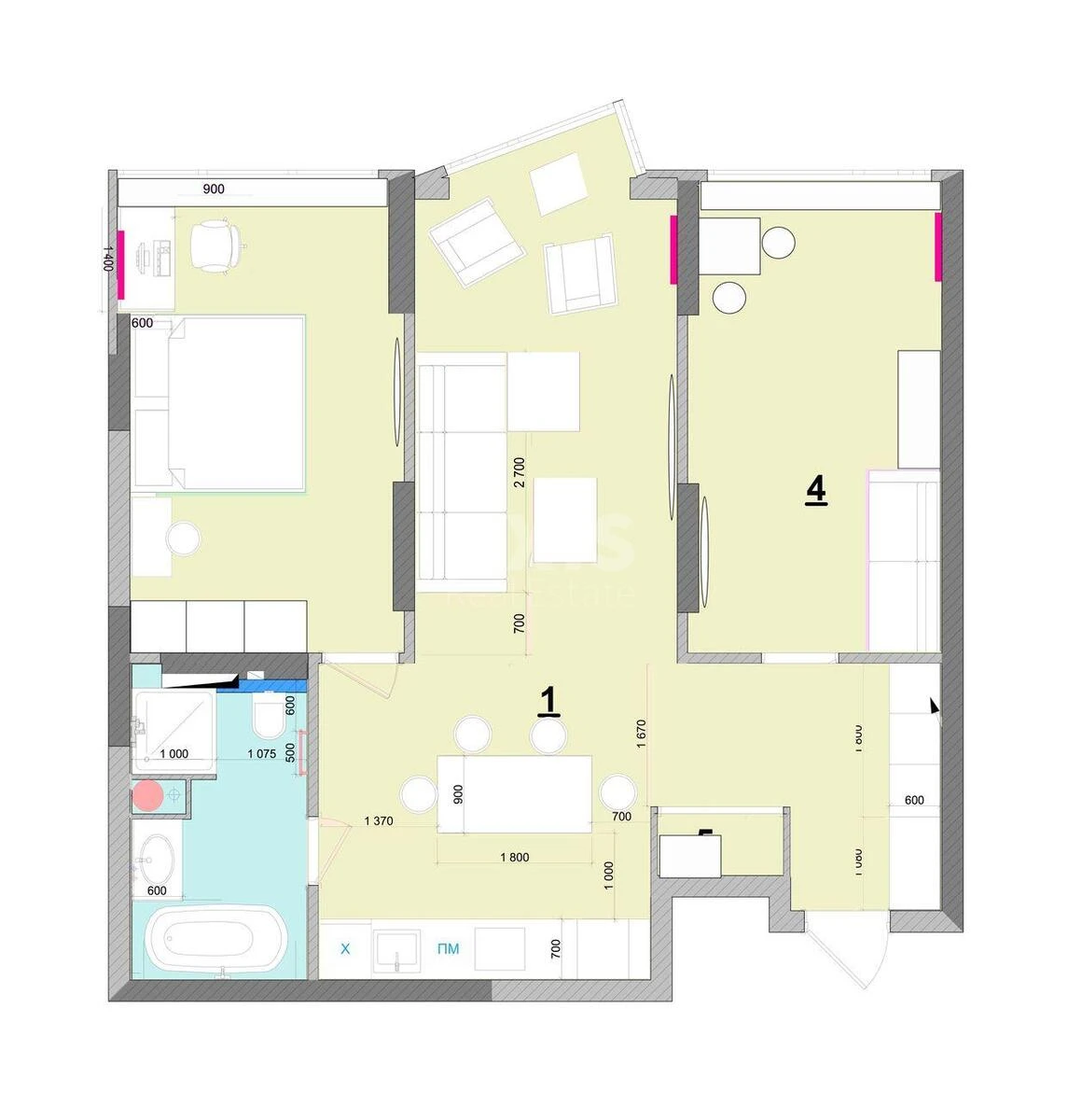 2k apartment vul. Dragomanova 2Б6529818