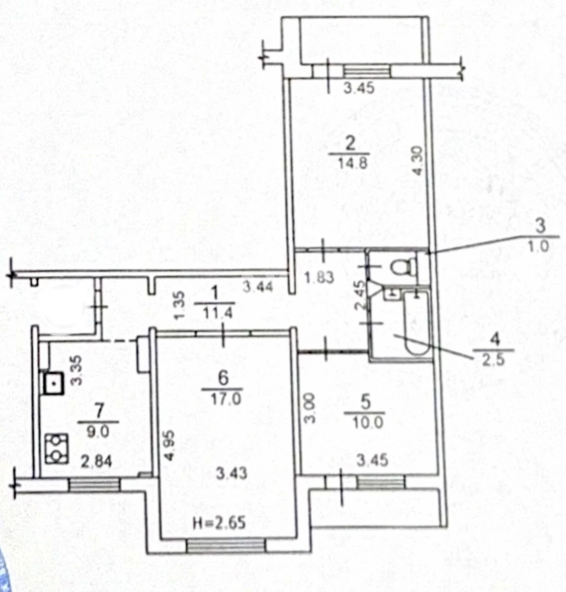 3k apartment prov. Chervynovskyy 56640016