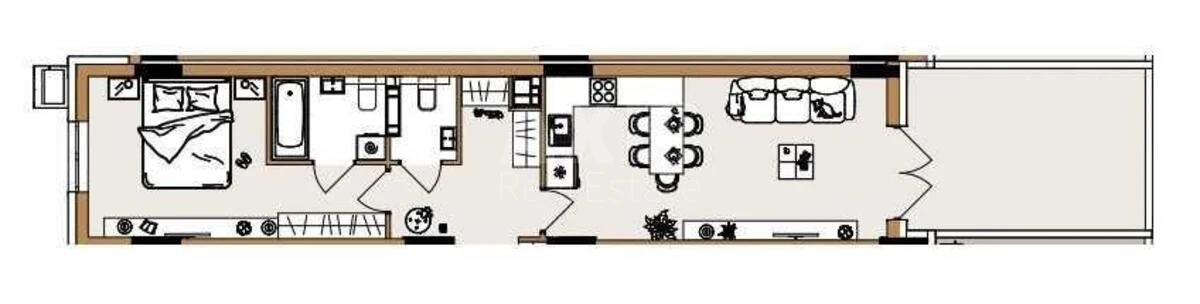 1k apartment vul. Olegivs'ka 36603460