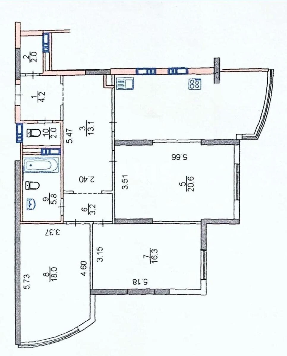 3к квартира ул. Драгоманова 40Ж6418518