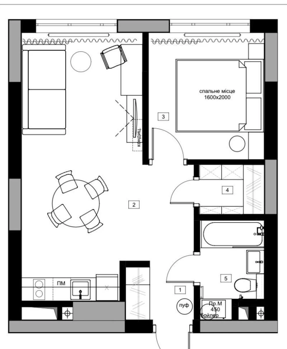 1k apartment vul. Vsevoloda Zmijenka 197044018
