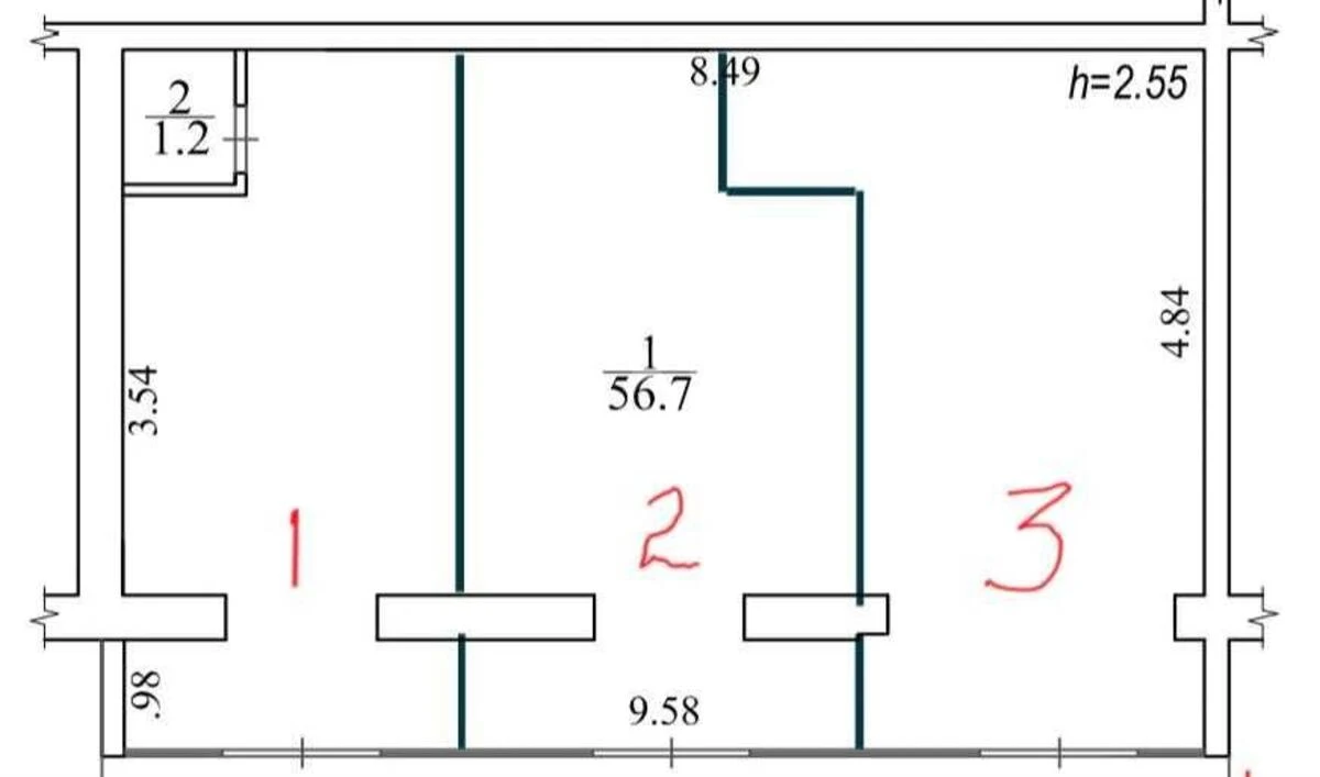 Trade object vul. Golovka Andrija 6, 18m2651281